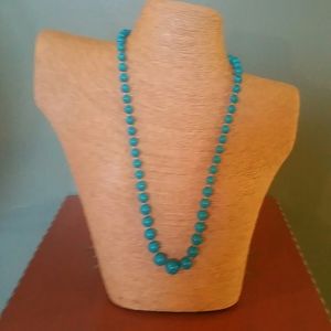 Necklace Beads Teal
